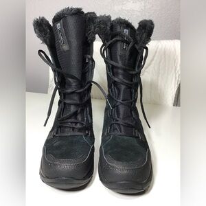 COLUMBIA ICE MAIDEN II WATERPROOF WINTER BOOTS BLACK WOMENS SZ 10 BL1581-011